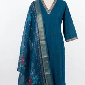Azure charm kurti set
